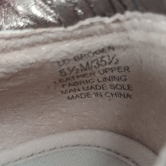 Louise et Cie Bronze Supple Leather Comfort Loafer Sneakers Women US 5.5M - Picture 14 of 14